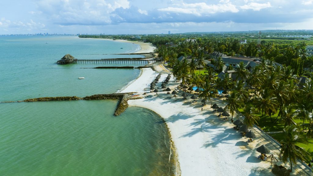 Beautiful beach of the city of Dar es Salaam